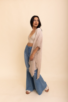 Frayed Cotton Bohemian Ombre Kimono-Kimonos-Krush Kandy, Women's Online Fashion Boutique Located in Phoenix, Arizona (Scottsdale Area)
