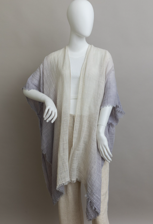 Frayed Cotton Bohemian Ombre Kimono-Kimonos-Krush Kandy, Women&#39;s Online Fashion Boutique Located in Phoenix, Arizona (Scottsdale Area)