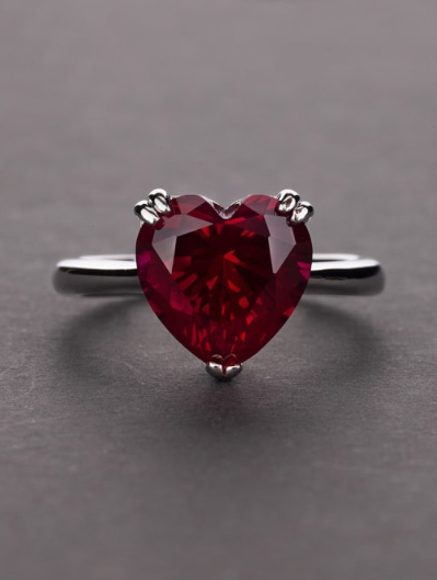 Dainty Cubic Zirconia Heart Ring-Ring-Krush Kandy, Women's Online Fashion Boutique Located in Phoenix, Arizona (Scottsdale Area)