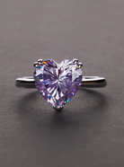 Dainty Cubic Zirconia Heart Ring-Ring-Krush Kandy, Women's Online Fashion Boutique Located in Phoenix, Arizona (Scottsdale Area)