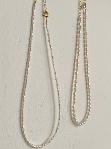 Pearl Geometric Minimalist Necklace-Necklaces-Krush Kandy, Women's Online Fashion Boutique Located in Phoenix, Arizona (Scottsdale Area)