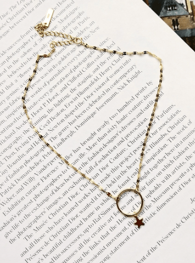 Stars Round Choker Necklace-Necklaces-Krush Kandy, Women's Online Fashion Boutique Located in Phoenix, Arizona (Scottsdale Area)