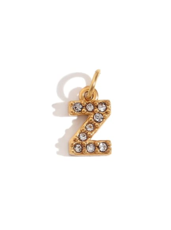 Rhinestone Letter Charm-Necklaces-Krush Kandy, Women's Online Fashion Boutique Located in Phoenix, Arizona (Scottsdale Area)