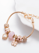 Enamel Heart Trend Charm Bracelet-Jewelry-Krush Kandy, Women's Online Fashion Boutique Located in Phoenix, Arizona (Scottsdale Area)