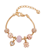 Enamel Heart Trend Charm Bracelet-Jewelry-Krush Kandy, Women's Online Fashion Boutique Located in Phoenix, Arizona (Scottsdale Area)