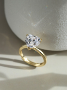 Minimalist Crystal Heart Ring-Jewelry-Krush Kandy, Women's Online Fashion Boutique Located in Phoenix, Arizona (Scottsdale Area)