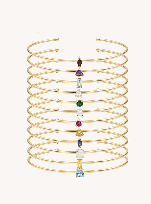 Stainless Steel Birthstone Bracelets-Jewelry-Krush Kandy, Women's Online Fashion Boutique Located in Phoenix, Arizona (Scottsdale Area)