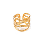 Stainless Steel Irregular Minimalist Band Ring-Jewelry-Krush Kandy, Women's Online Fashion Boutique Located in Phoenix, Arizona (Scottsdale Area)