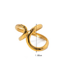 Stainless Steel Irregular Minimalist Band Ring-Jewelry-Krush Kandy, Women's Online Fashion Boutique Located in Phoenix, Arizona (Scottsdale Area)