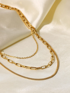 Stainless Steel Geometric Trend Multi Strand Necklace-Jewelry-Krush Kandy, Women's Online Fashion Boutique Located in Phoenix, Arizona (Scottsdale Area)