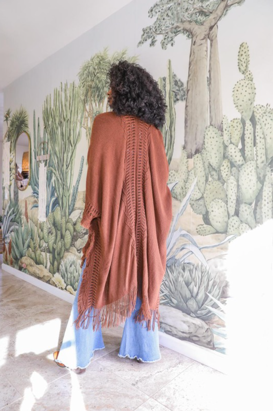 Open Bohemian Ruana Cardigan-Cardigans-Krush Kandy, Women's Online Fashion Boutique Located in Phoenix, Arizona (Scottsdale Area)