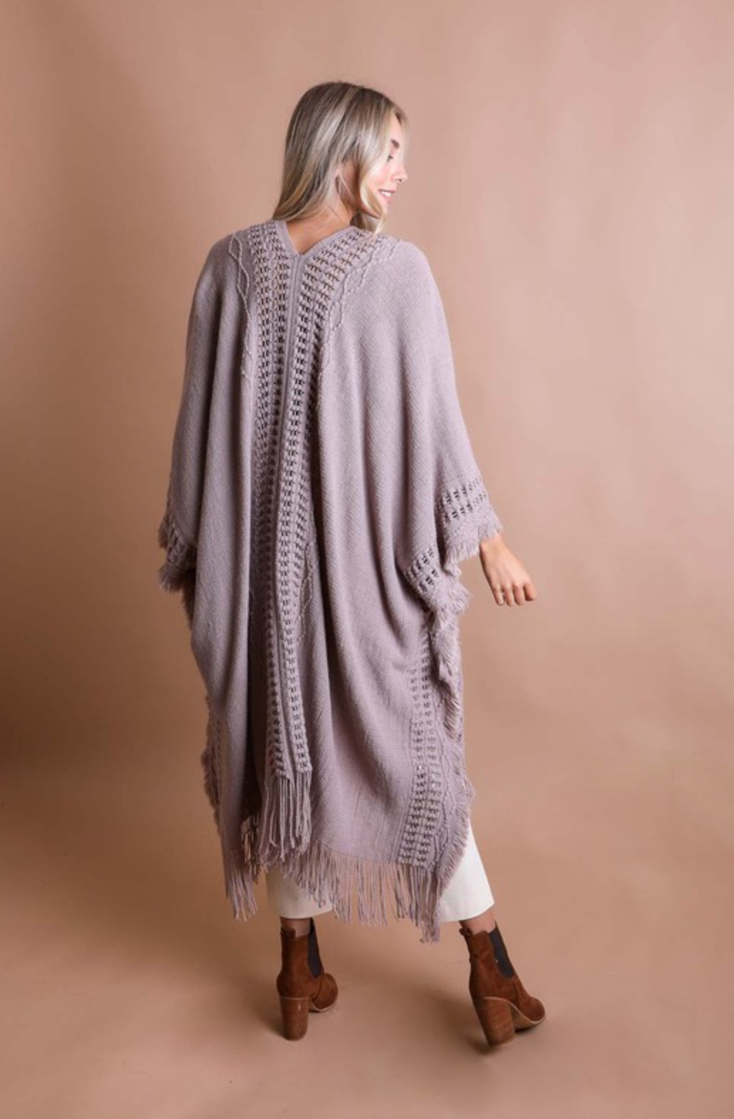 Open Bohemian Ruana Cardigan-Cardigans-Krush Kandy, Women's Online Fashion Boutique Located in Phoenix, Arizona (Scottsdale Area)