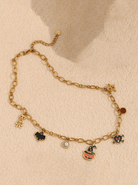 Stainless Steel Skull Cute Ghost Pumpkin Halloween Necklace-Necklaces-Krush Kandy, Women's Online Fashion Boutique Located in Phoenix, Arizona (Scottsdale Area)