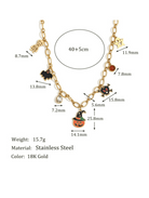 Stainless Steel Skull Cute Ghost Pumpkin Halloween Necklace-Necklaces-Krush Kandy, Women's Online Fashion Boutique Located in Phoenix, Arizona (Scottsdale Area)