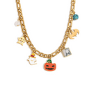 Stainless Steel Cute Cartoon Ghost Pumpkin Halloween Pendant Necklace-Necklaces-Krush Kandy, Women's Online Fashion Boutique Located in Phoenix, Arizona (Scottsdale Area)