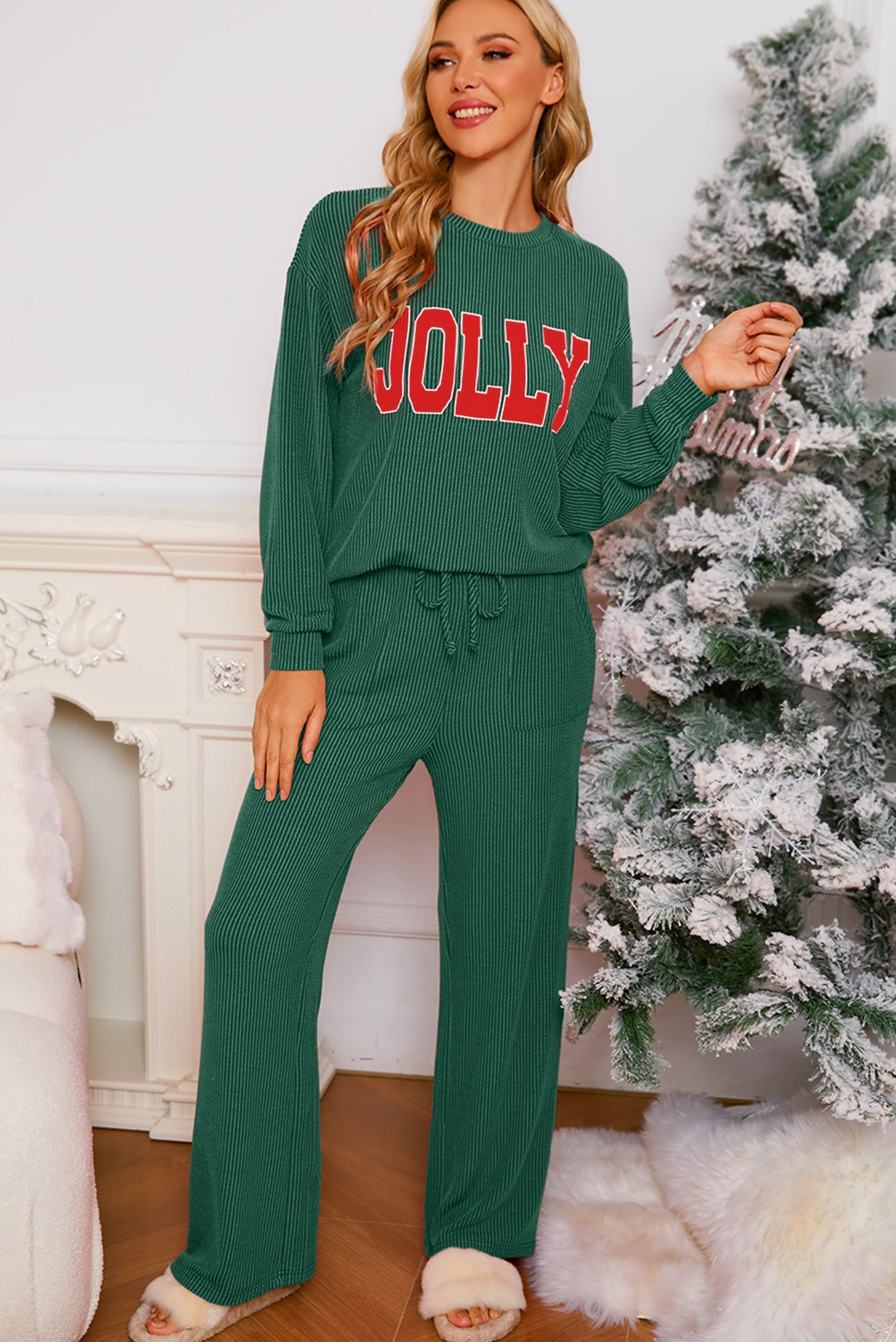 Just Jolly Corded Lounge Set-Loungewear-Krush Kandy, Women's Online Fashion Boutique Located in Phoenix, Arizona (Scottsdale Area)