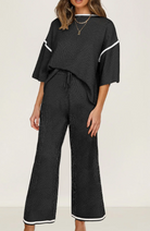 LUXE Contrast Trim 2pc Set-2 Piece Outfit Sets-Krush Kandy, Women's Online Fashion Boutique Located in Phoenix, Arizona (Scottsdale Area)