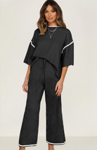 LUXE Contrast Trim 2pc Set-2 Piece Outfit Sets-Krush Kandy, Women's Online Fashion Boutique Located in Phoenix, Arizona (Scottsdale Area)