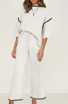 LUXE Contrast Trim 2pc Set-2 Piece Outfit Sets-Krush Kandy, Women's Online Fashion Boutique Located in Phoenix, Arizona (Scottsdale Area)