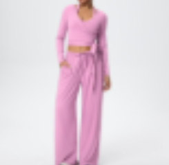 Tie Waist Pant Set-Sets-Krush Kandy, Women's Online Fashion Boutique Located in Phoenix, Arizona (Scottsdale Area)