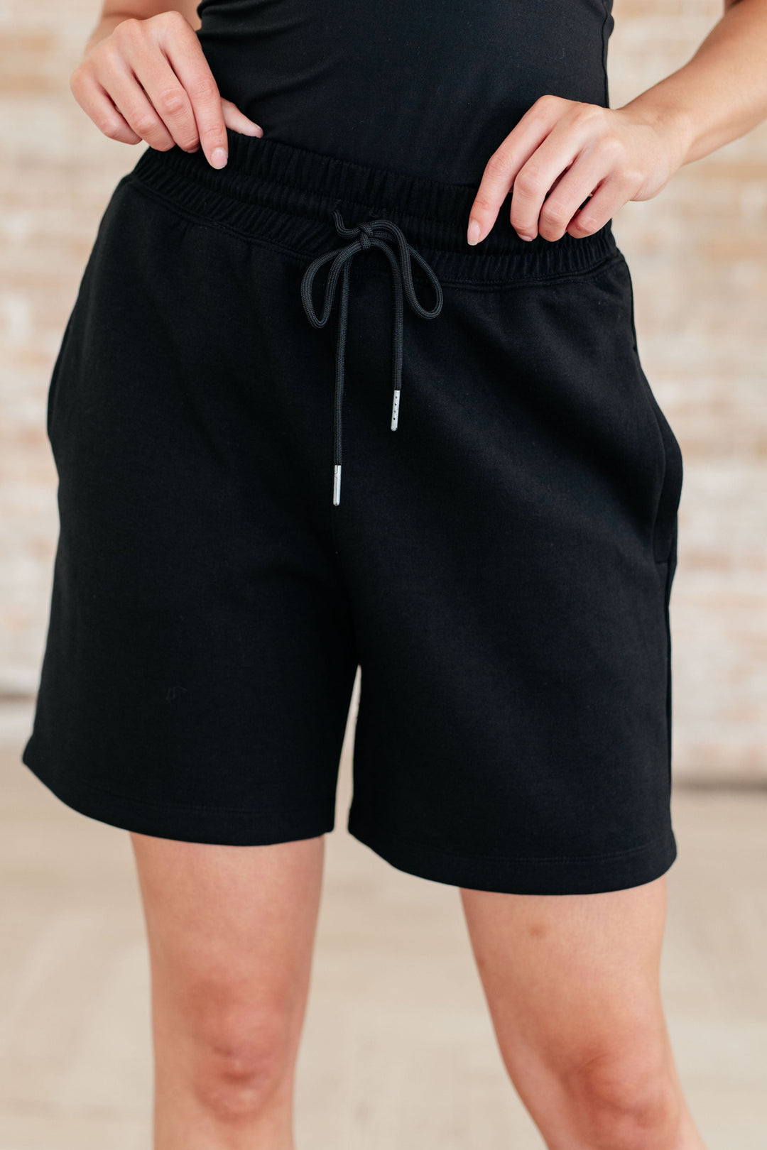 Settle In Dad Shorts in Black-Shorts-Krush Kandy, Women's Online Fashion Boutique Located in Phoenix, Arizona (Scottsdale Area)