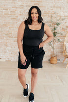 Settle In Dad Shorts in Black-Shorts-Krush Kandy, Women's Online Fashion Boutique Located in Phoenix, Arizona (Scottsdale Area)