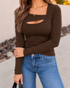 Silhouette Slip Long Sleeve Top