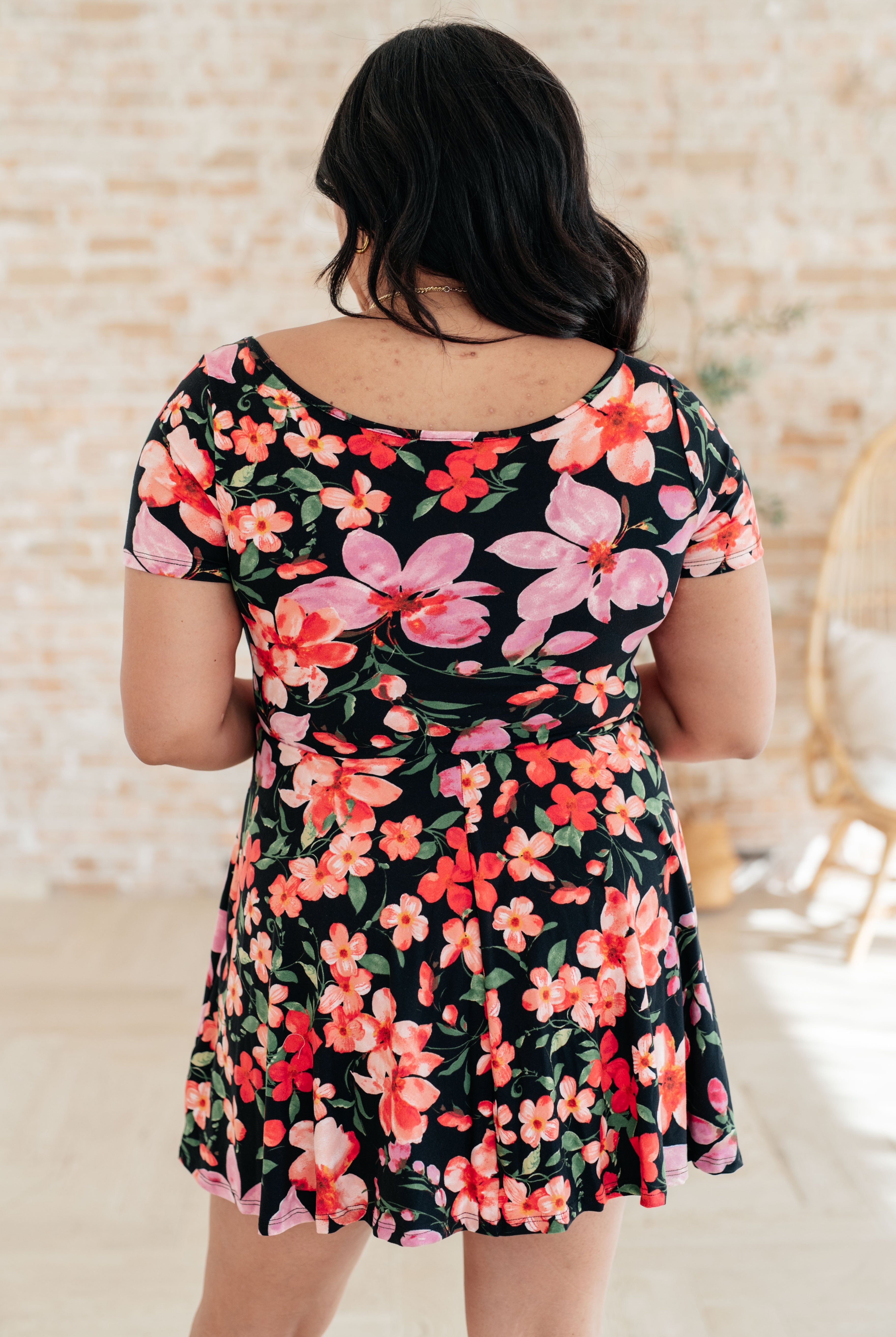 Southern Hospitality Floral Skort Dress-Dresses-Krush Kandy, Women's Online Fashion Boutique Located in Phoenix, Arizona (Scottsdale Area)