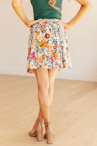 Spring Fields Floral Skirt-Skirts-Krush Kandy, Women's Online Fashion Boutique Located in Phoenix, Arizona (Scottsdale Area)