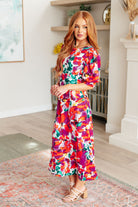 Stroll in the Park Floral Dress-Dresses-Krush Kandy, Women's Online Fashion Boutique Located in Phoenix, Arizona (Scottsdale Area)