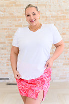 Strong Enough Puff Sleeve Tee In White-Short Sleeve Tops-Krush Kandy, Women's Online Fashion Boutique Located in Phoenix, Arizona (Scottsdale Area)