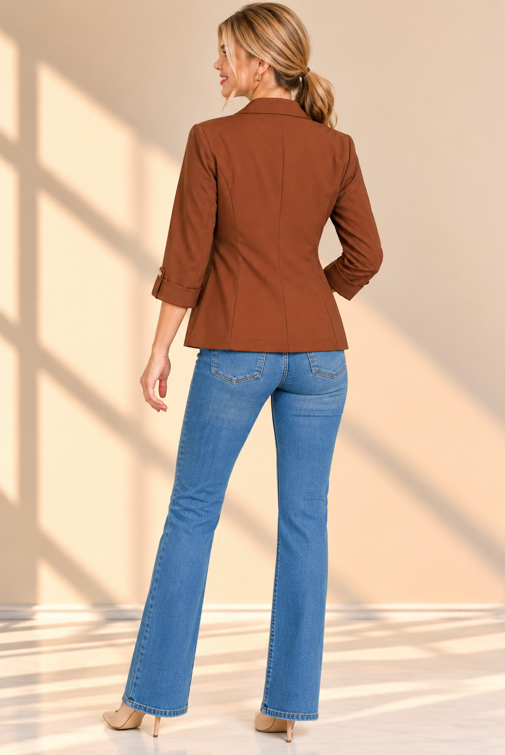 Sunlit Brown Blazer Fashion Portrait.png