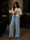 Sunset Stroll Striped Wide Leg Pants