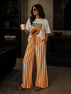 Sunset Stroll Striped Wide Leg Pants