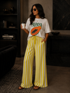 Sunset Stroll Striped Wide Leg Pants