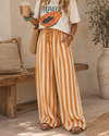 Sunset Stroll Striped Wide Leg Pants