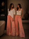 Sweet Picnic Patchwork Flare Pants