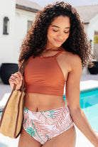 Tahiti Tropical Print Swim Bottoms-Swimwear-Krush Kandy, Women's Online Fashion Boutique Located in Phoenix, Arizona (Scottsdale Area)