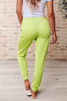 Tommy Two Tone Waffle Joggers Lime-Joggers-Krush Kandy, Women's Online Fashion Boutique Located in Phoenix, Arizona (Scottsdale Area)