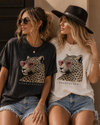 Unbothered Leopard Graphic Tee