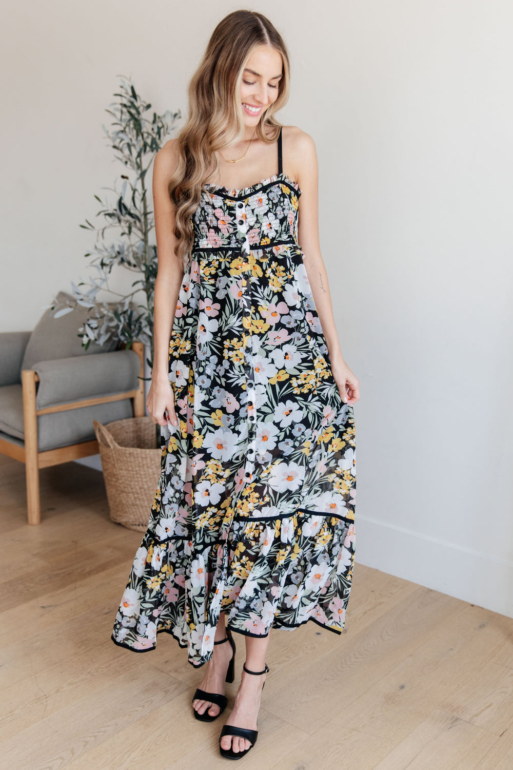 Up From the Ashes Floral Maxi Dress-Dresses-Krush Kandy, Women's Online Fashion Boutique Located in Phoenix, Arizona (Scottsdale Area)