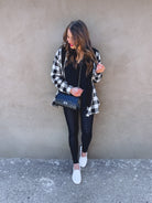 Risen See You Soon Fray Hooded Flannel-Jackets-Krush Kandy, Women's Online Fashion Boutique Located in Phoenix, Arizona (Scottsdale Area)