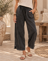Vintage Wash Wide Leg Lounge Pants