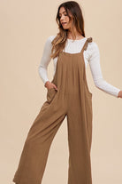 Pleated Loose Fit Jumpsuit-Jumpsuits & Rompers-Krush Kandy, Women's Online Fashion Boutique Located in Phoenix, Arizona (Scottsdale Area)