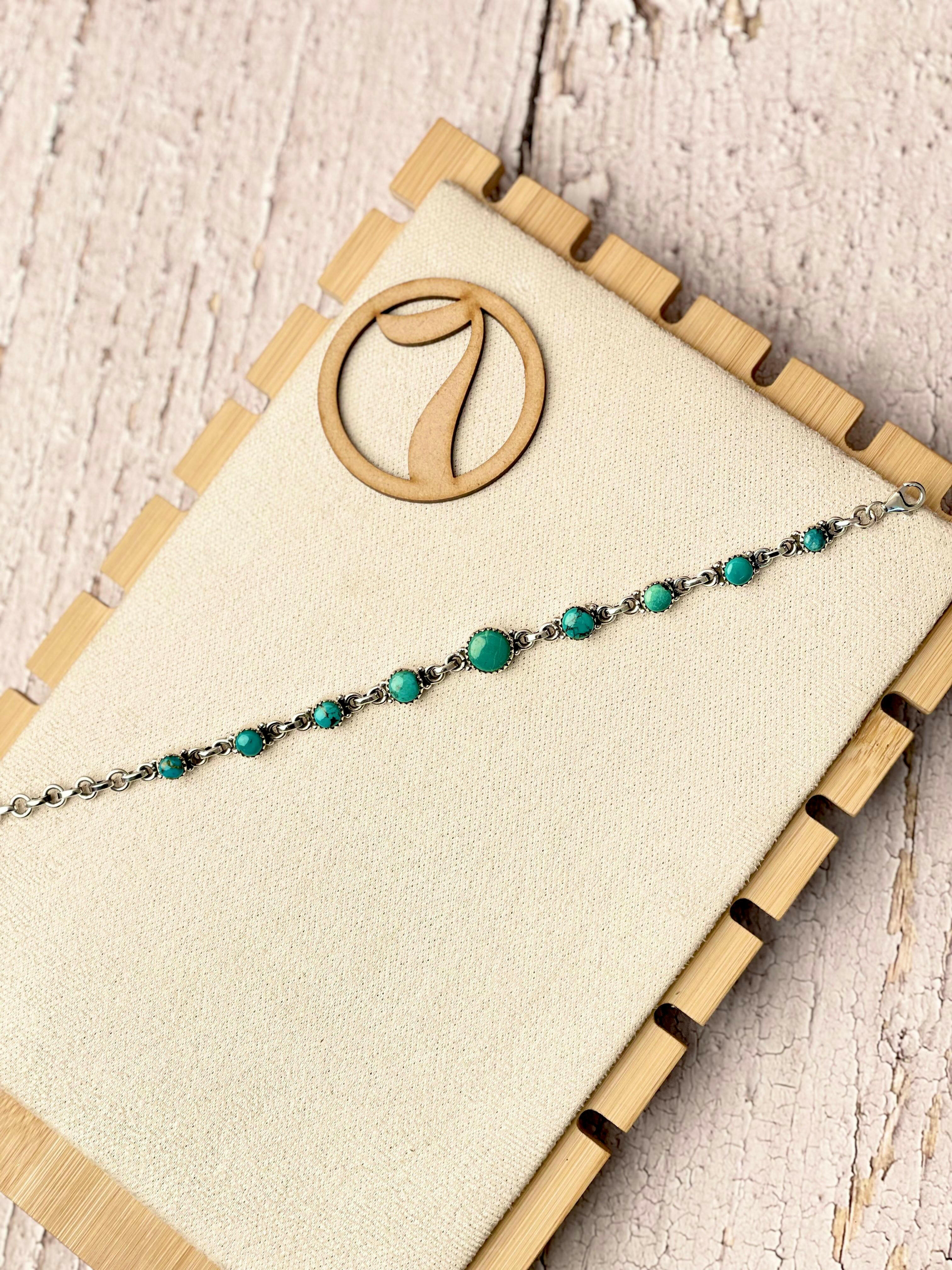 One Of A Kind Hubei Turquoise Bracelets-Bracelets-Krush Kandy, Women's Online Fashion Boutique Located in Phoenix, Arizona (Scottsdale Area)