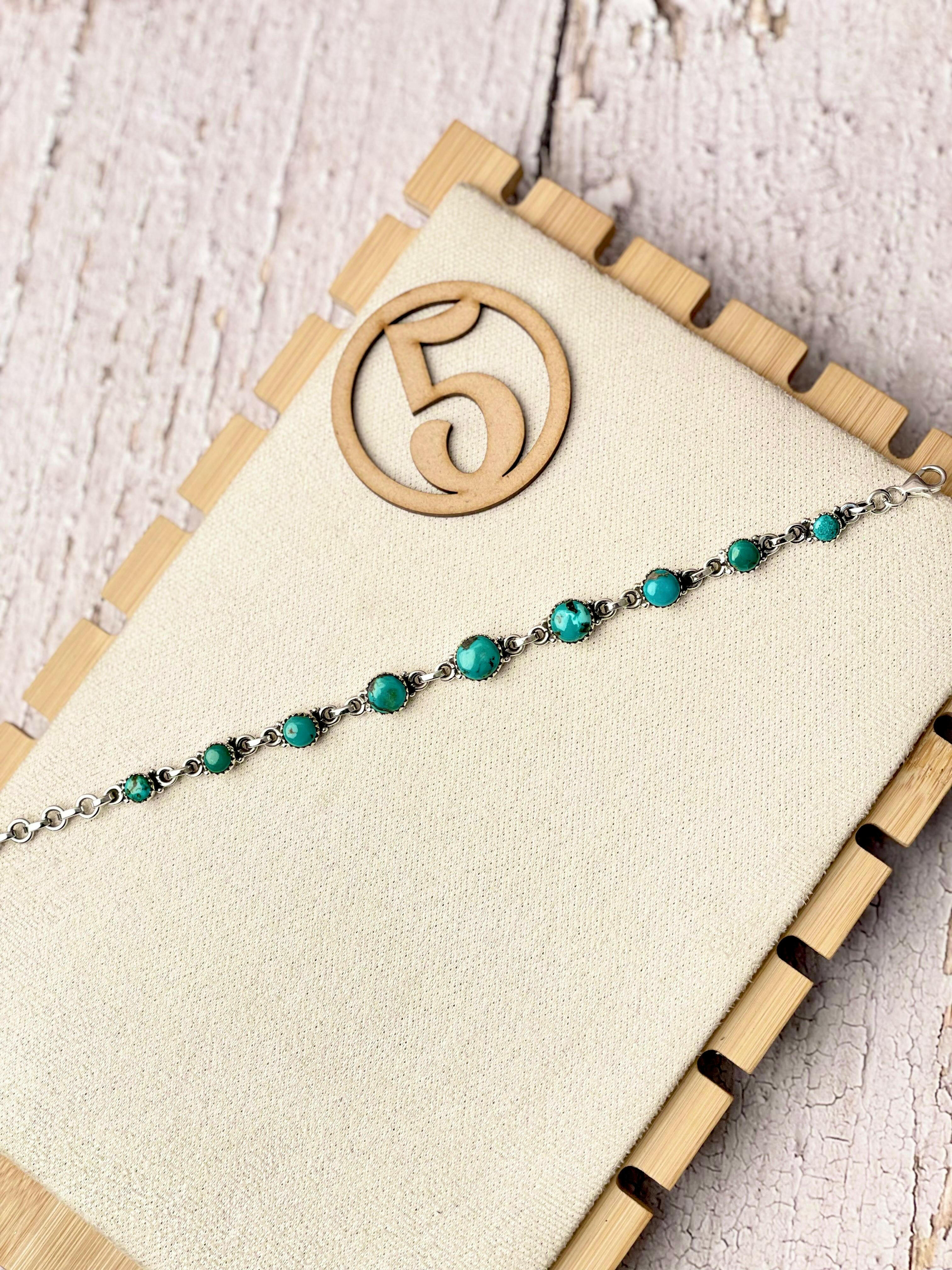 One Of A Kind Hubei Turquoise Bracelets-Bracelets-Krush Kandy, Women's Online Fashion Boutique Located in Phoenix, Arizona (Scottsdale Area)