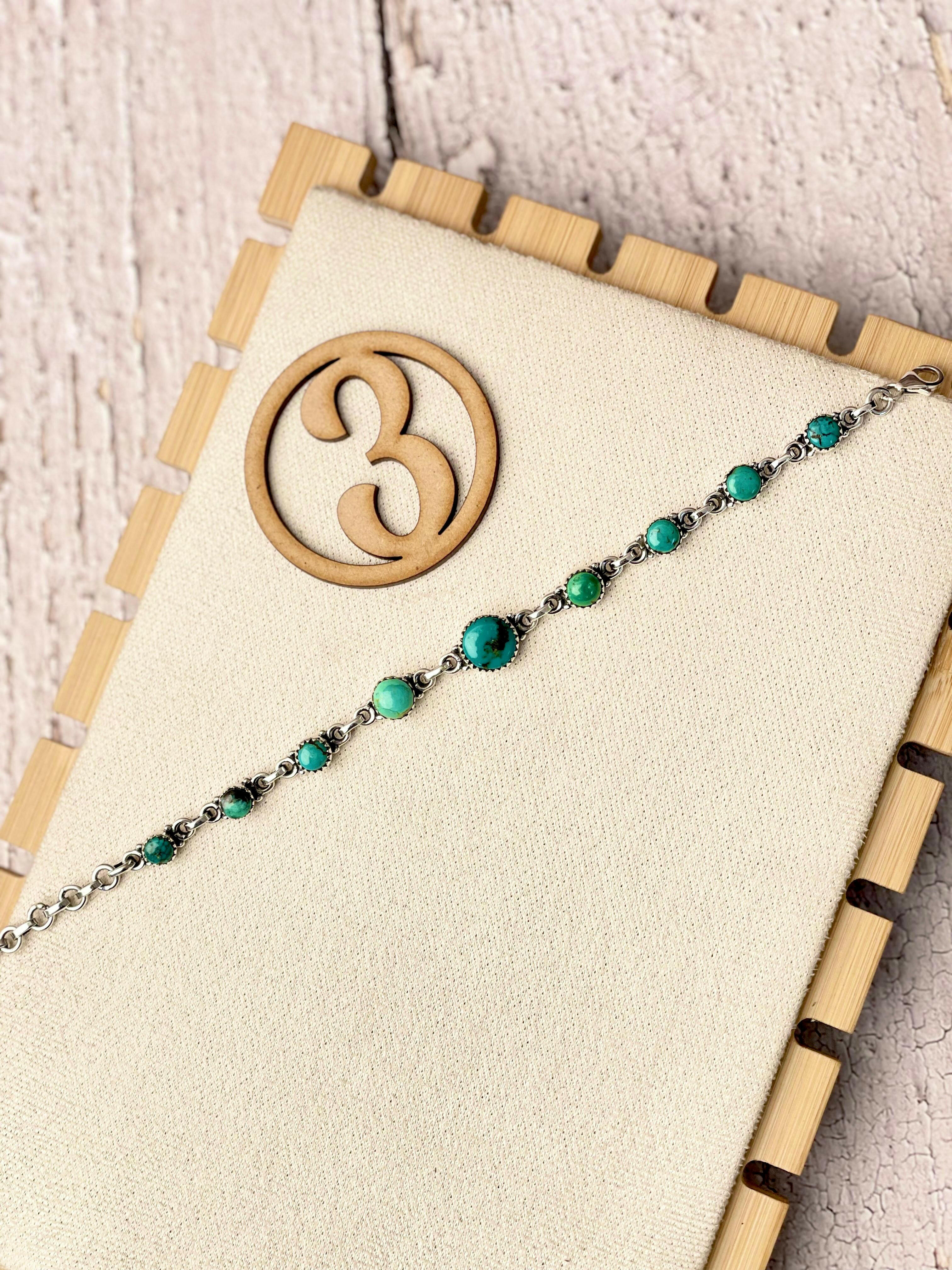 One Of A Kind Hubei Turquoise Bracelets-Bracelets-Krush Kandy, Women's Online Fashion Boutique Located in Phoenix, Arizona (Scottsdale Area)