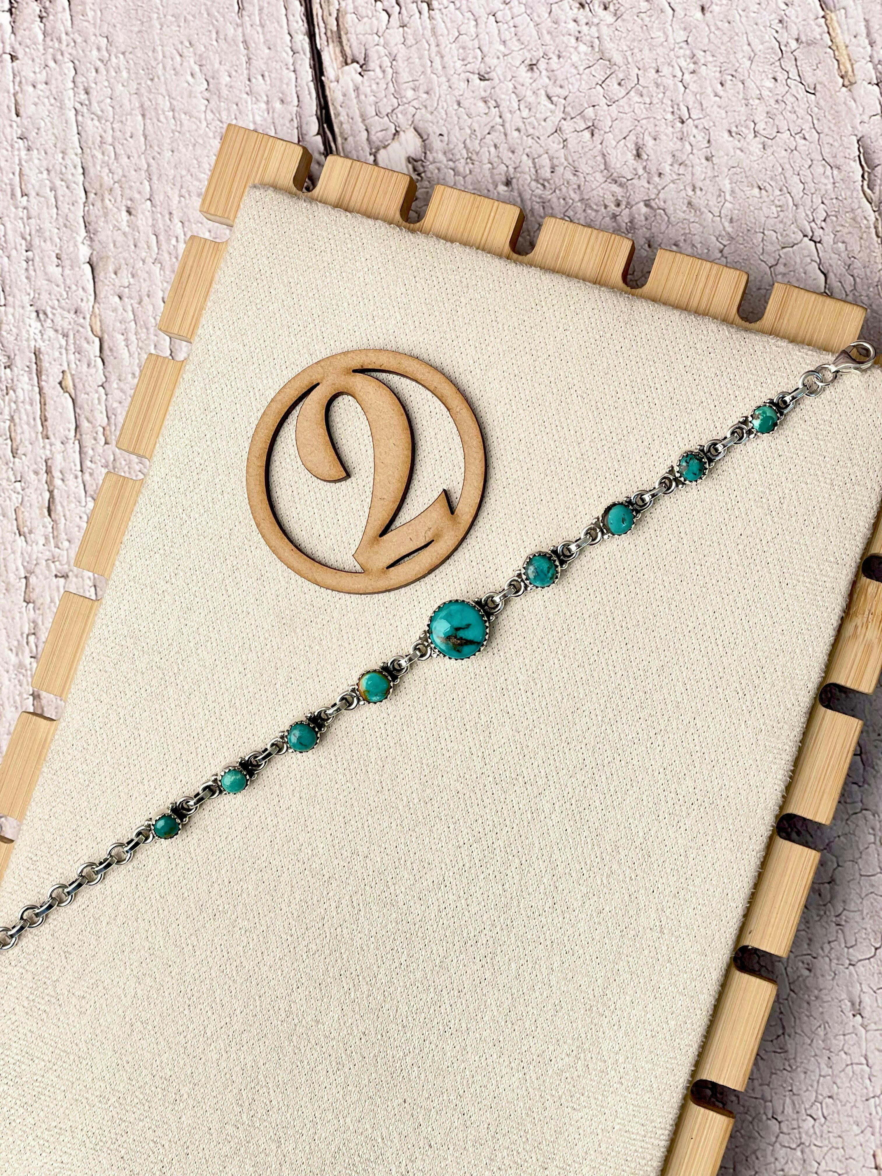 One Of A Kind Hubei Turquoise Bracelets-Bracelets-Krush Kandy, Women's Online Fashion Boutique Located in Phoenix, Arizona (Scottsdale Area)