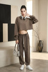 Gray Cropped Sweatshirt