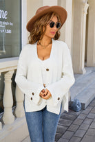 Everyday Basic Button Cardigan-Tops-Krush Kandy, Women's Online Fashion Boutique Located in Phoenix, Arizona (Scottsdale Area)